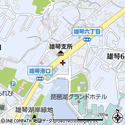 らーめん津津雄琴店周辺の地図