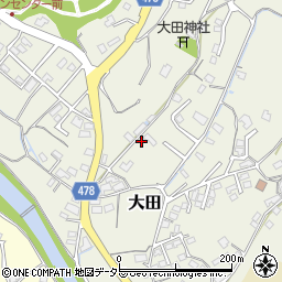 岡山県津山市大田735周辺の地図