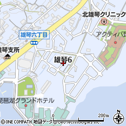 滋賀県大津市雄琴6丁目19周辺の地図