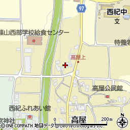 兵庫県丹波篠山市高屋302周辺の地図