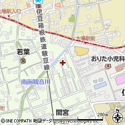 静岡県田方郡函南町間宮883-11周辺の地図