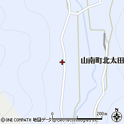 兵庫県丹波市山南町北太田107周辺の地図