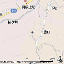 愛知県豊田市霧山町（豊口）周辺の地図