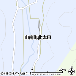 兵庫県丹波市山南町北太田周辺の地図