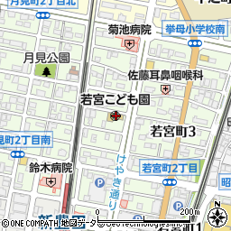 豊田市役所こども園　若宮こども園周辺の地図