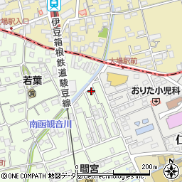 静岡県田方郡函南町間宮883-14周辺の地図