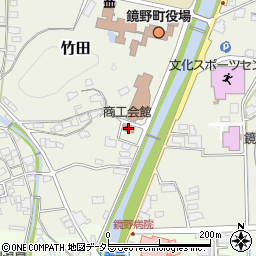鏡野町商工会周辺の地図