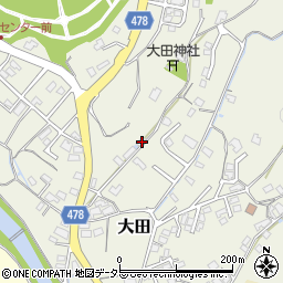 岡山県津山市大田731周辺の地図