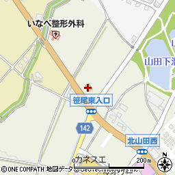 ファミリーマート東員町笹尾店周辺の地図