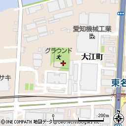 愛知県名古屋市港区大江町周辺の地図