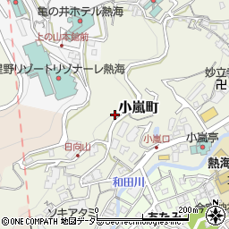 静岡県熱海市小嵐町9周辺の地図