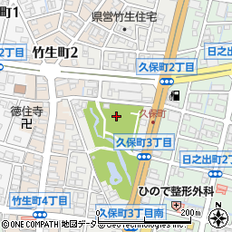 愛知県豊田市久保町周辺の地図