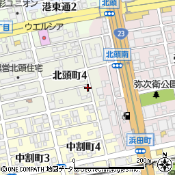 愛知県名古屋市南区北頭町4丁目83周辺の地図