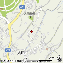 岡山県津山市大田704周辺の地図