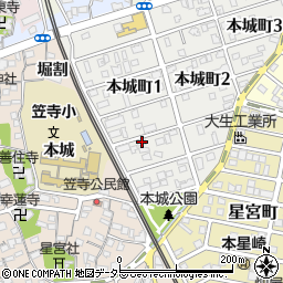 〒457-0053 愛知県名古屋市南区本城町の地図