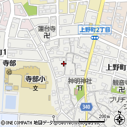 上野町2丁目107 吉田邸☆アキッパ駐車場周辺の地図