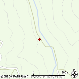愛知県東栄町（北設楽郡）西薗目（井戸久保）周辺の地図