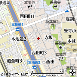 愛知県名古屋市南区本星崎町（西中）周辺の地図