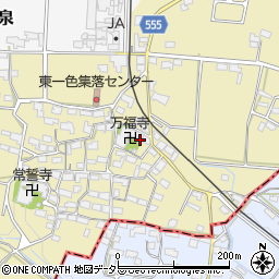 三重県いなべ市員弁町東一色561-1周辺の地図