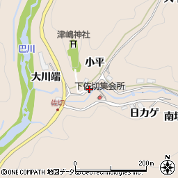愛知県豊田市下佐切町周辺の地図
