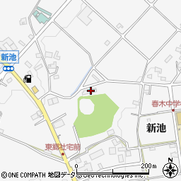 愛知県愛知郡東郷町春木新池周辺の地図