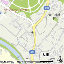岡山県津山市大田780周辺の地図