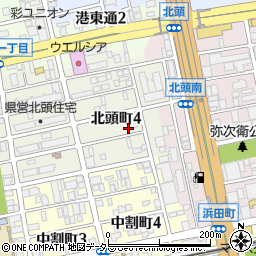 愛知県名古屋市南区北頭町4丁目79周辺の地図