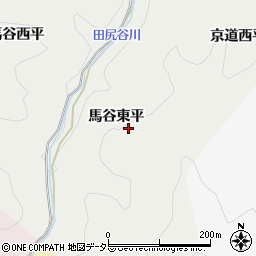 京都府京都市右京区京北細野町（馬谷東平）周辺の地図