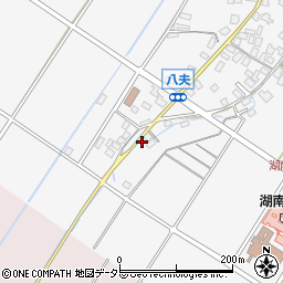 滋賀県野洲市八夫1286周辺の地図