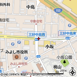 愛知県みよし市三好町溝ノ上周辺の地図