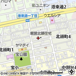愛知県名古屋市南区北頭町3丁目周辺の地図