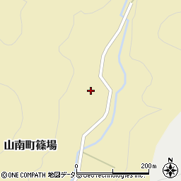 兵庫県丹波市山南町篠場244周辺の地図