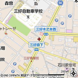 愛知県みよし市三好町木之本49周辺の地図