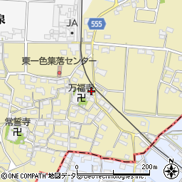 三重県いなべ市員弁町東一色665周辺の地図