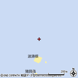 波涛根周辺の地図