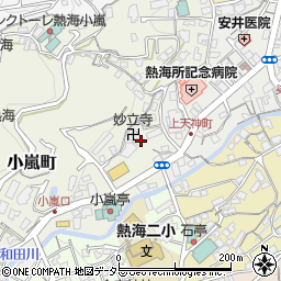 静岡県熱海市小嵐町10周辺の地図