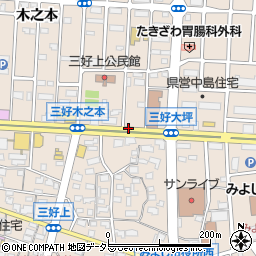 愛知県みよし市三好町出口周辺の地図
