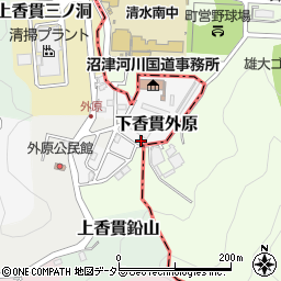 静岡県沼津市下香貫外原3243-1周辺の地図