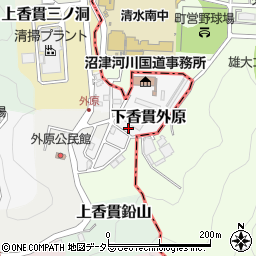 静岡県沼津市下香貫外原3243周辺の地図