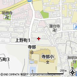上野町1-608平野邸akippa駐車場周辺の地図