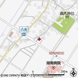 滋賀県野洲市八夫1423-1周辺の地図