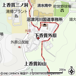 静岡県沼津市下香貫外原3243-3周辺の地図