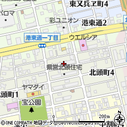 愛知県名古屋市南区北頭町3丁目11周辺の地図