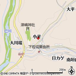 愛知県豊田市下佐切町小平周辺の地図