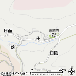 愛知県豊田市栃本町落周辺の地図