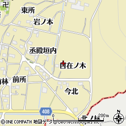京都府南丹市八木町氷所自在ノ木周辺の地図