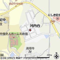 兵庫県丹波篠山市河内台周辺の地図