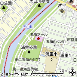 名古屋市鳴海プール周辺の地図