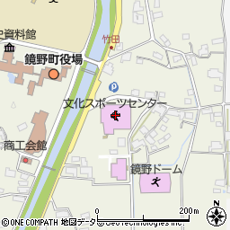 鏡野町文化スポーツセンター周辺の地図