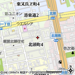 愛知県名古屋市南区北頭町4丁目34周辺の地図